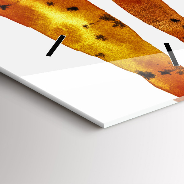 Vertikální skleněné hodiny Ilustrace mrkve