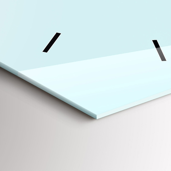 Vertikální skleněné hodiny Legrační kočka s brýlemi