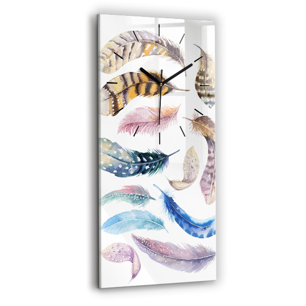 Vertikální skleněné hodiny Retro umělecká ilustrace