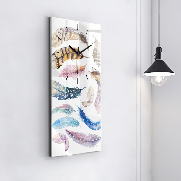 Vertikální skleněné hodiny Retro umělecká ilustrace