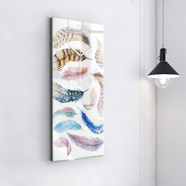 Vertikální skleněné hodiny Retro umělecká ilustrace