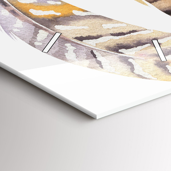 Vertikální skleněné hodiny Retro umělecká ilustrace