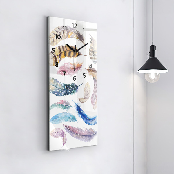 Vertikální skleněné hodiny Retro umělecká ilustrace