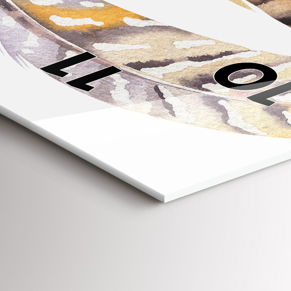 Vertikální skleněné hodiny Retro umělecká ilustrace