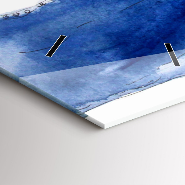 Vertikální skleněné hodiny Dámské odznaky