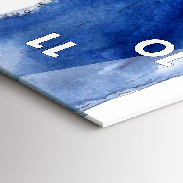 Vertikální skleněné hodiny Dámské odznaky