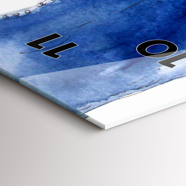 Vertikální skleněné hodiny Dámské odznaky