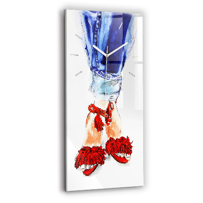 Vertikální skleněné hodiny Dámské odznaky