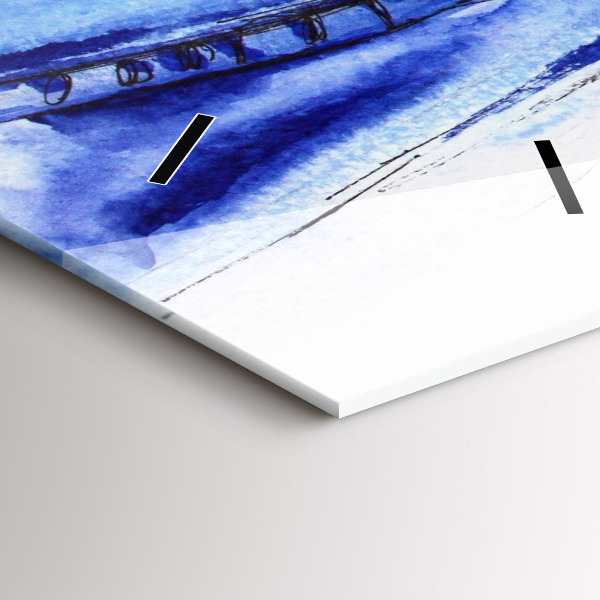 Vertikální skleněné hodiny Dámské odznaky