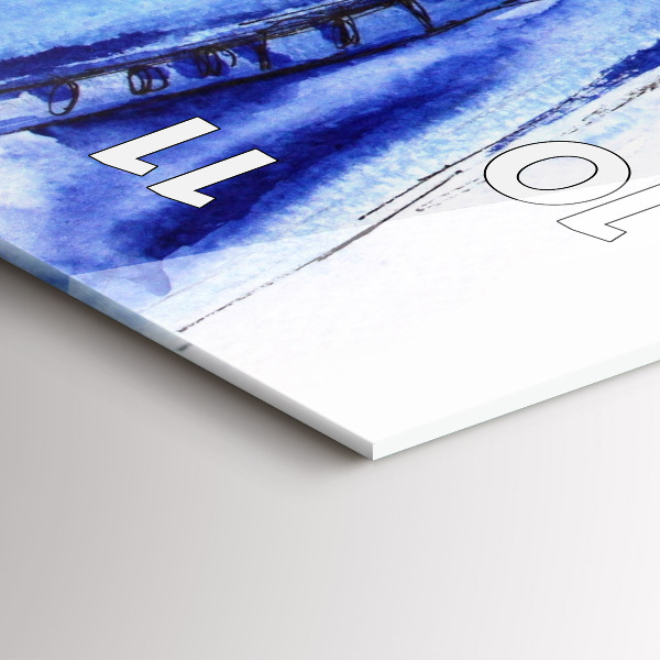 Vertikální skleněné hodiny Dámské odznaky