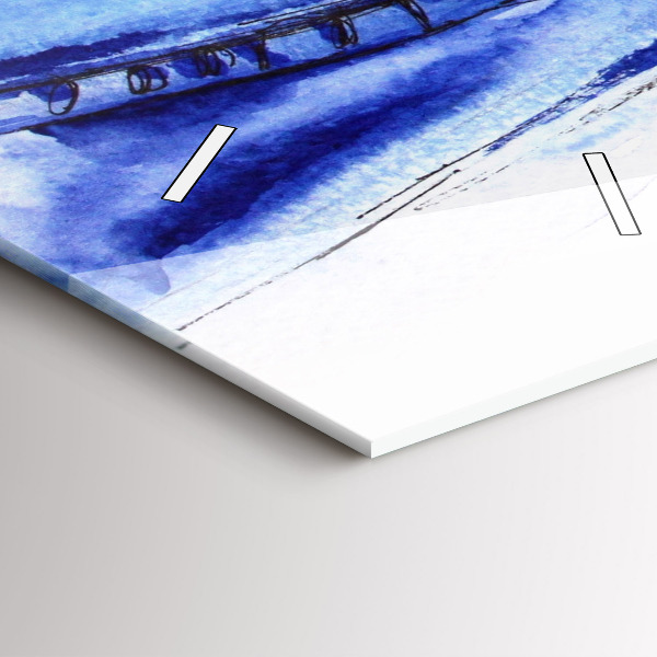 Vertikální skleněné hodiny Dámské odznaky