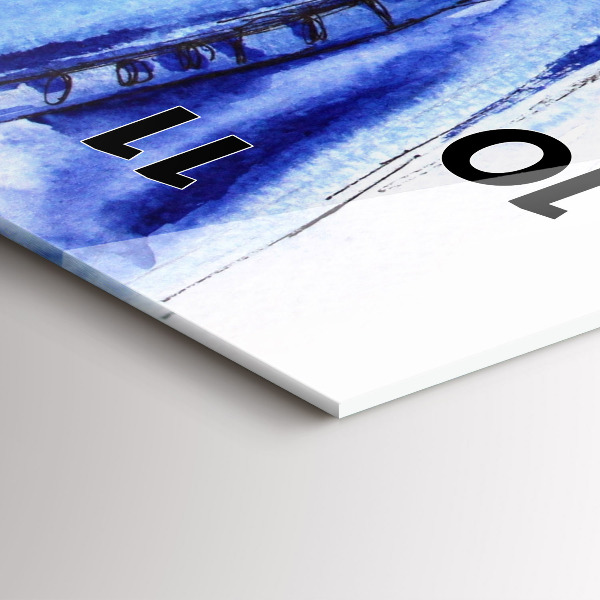 Vertikální skleněné hodiny Dámské odznaky