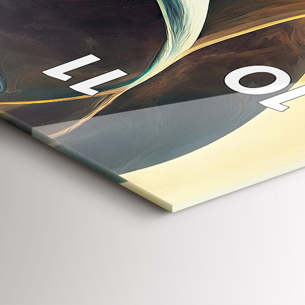 Vertikální skleněné hodiny Tekoucí vodopád