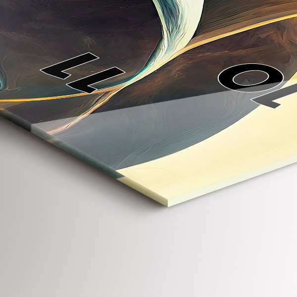 Vertikální skleněné hodiny Tekoucí vodopád