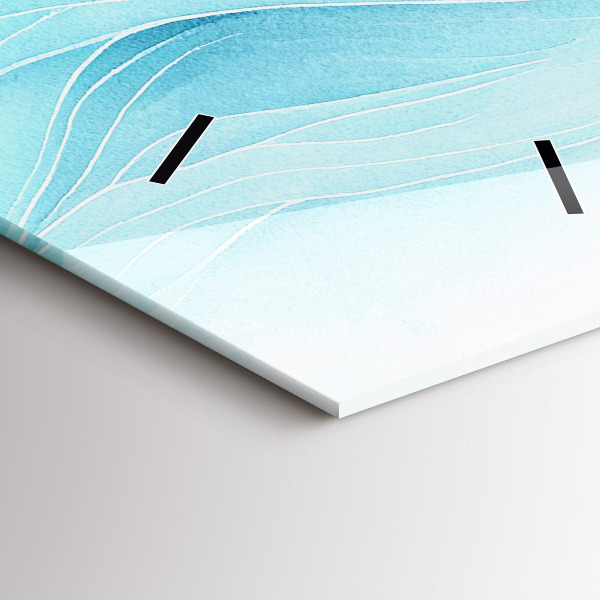 Vertikální nástěnné hodiny Modré mraky