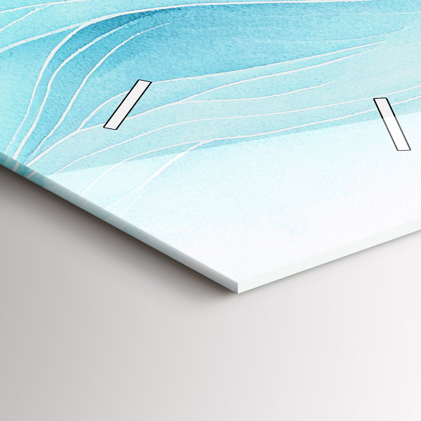 Vertikální nástěnné hodiny Modré mraky