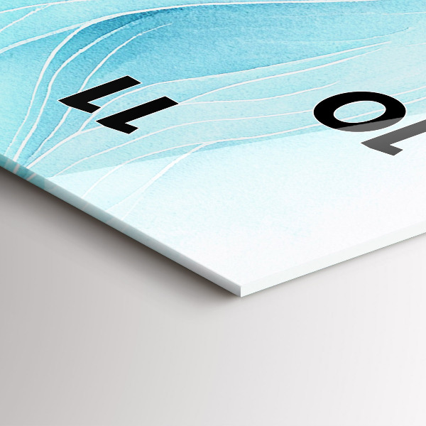 Vertikální nástěnné hodiny Modré mraky