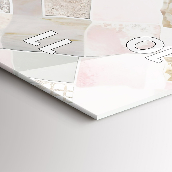 Vertikální nástěnné hodiny Barevné dlaždice