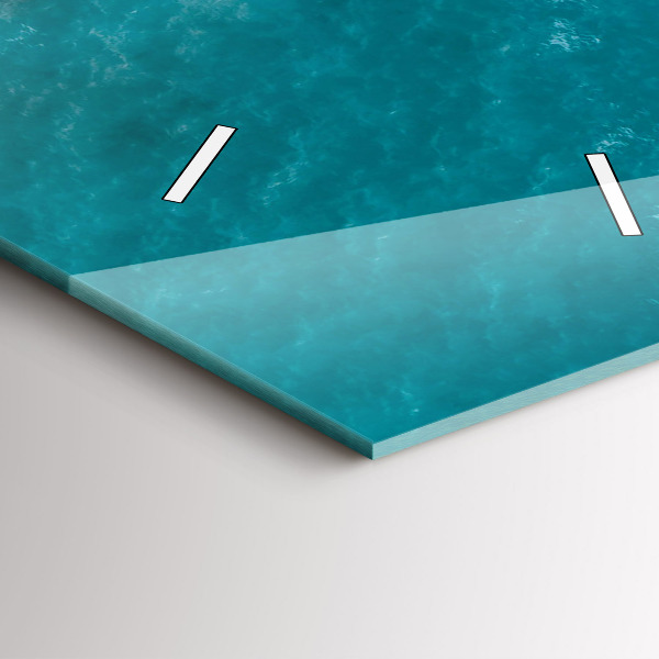 Vertikální nástěnné hodiny Fjordy na pobřeží Costa Blanca