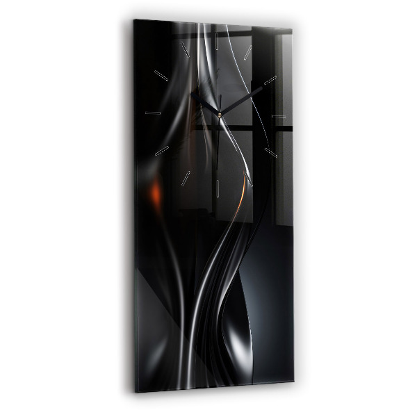 Vertikální nástěnné hodiny Abstrakce