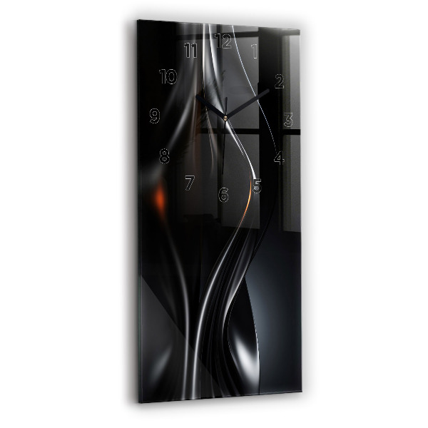 Vertikální nástěnné hodiny Abstrakce