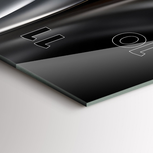 Vertikální nástěnné hodiny Abstrakce