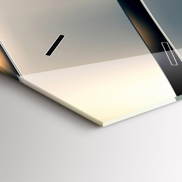 Vertikální nástěnné hodiny Stříbrný design