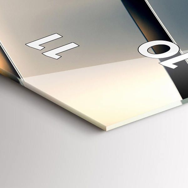 Vertikální nástěnné hodiny Stříbrný design