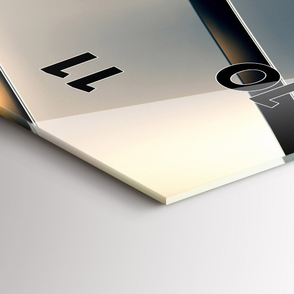 Vertikální nástěnné hodiny Stříbrný design