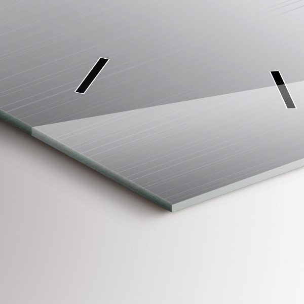 Vertikální nástěnné hodiny Stříbrný vzor