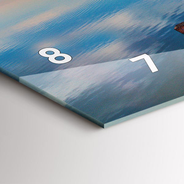 Horizontální hodiny na skle Jezerní most