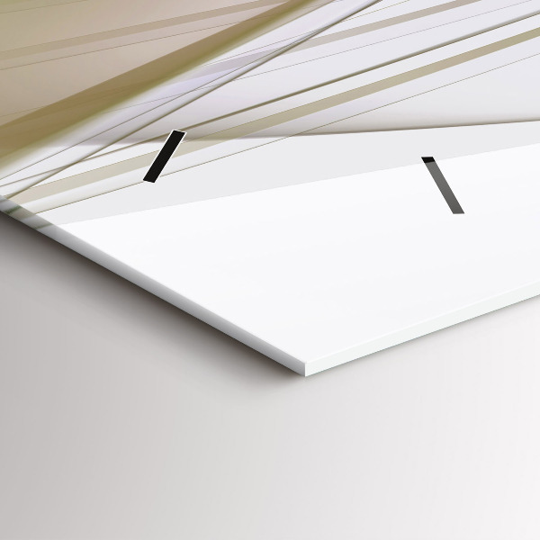 Horizontální hodiny na skle Jasná abstrakce