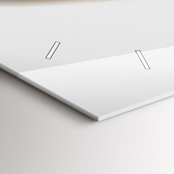 Horizontální hodiny na skle Abstraktní linie