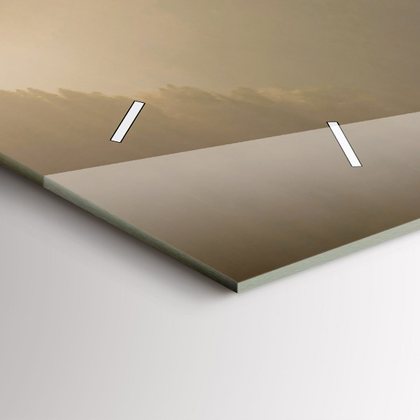 Horizontální hodiny na skle Strom v horách