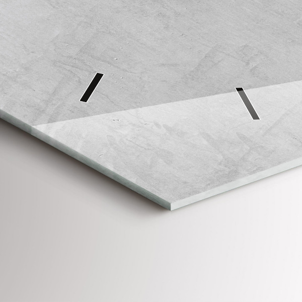 Horizontální skleněné hodiny na stěnu Kamenná zeď