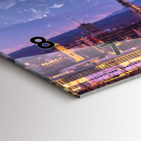 Horizontální hodiny na skle Německé Alpy Mnichov