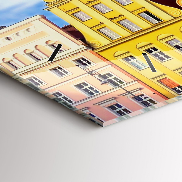 Horizontální hodiny na skle Vratislav - Staré město