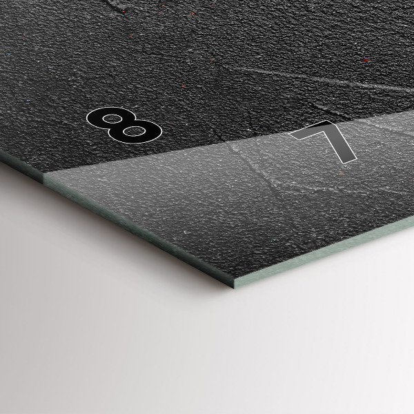 Horizontální skleněné hodiny na stěnu Červené papriky