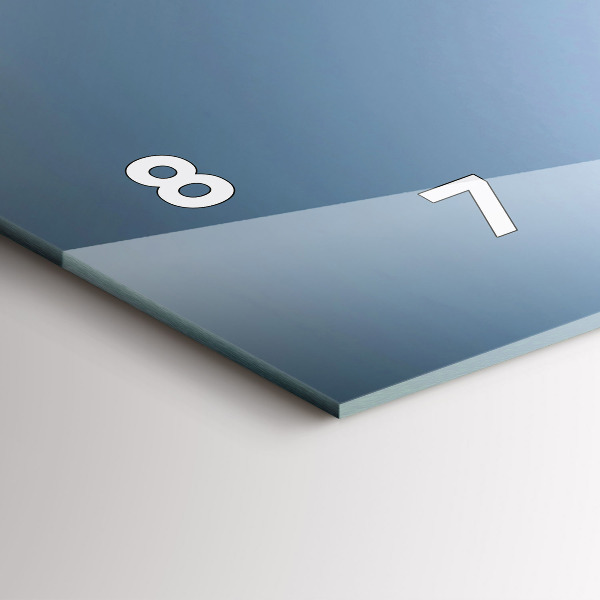 Horizontální skleněné hodiny na stěnu Sklenice na víno