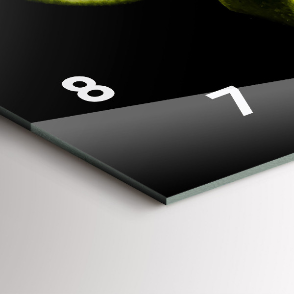 Horizontální skleněné hodiny na stěnu Limes