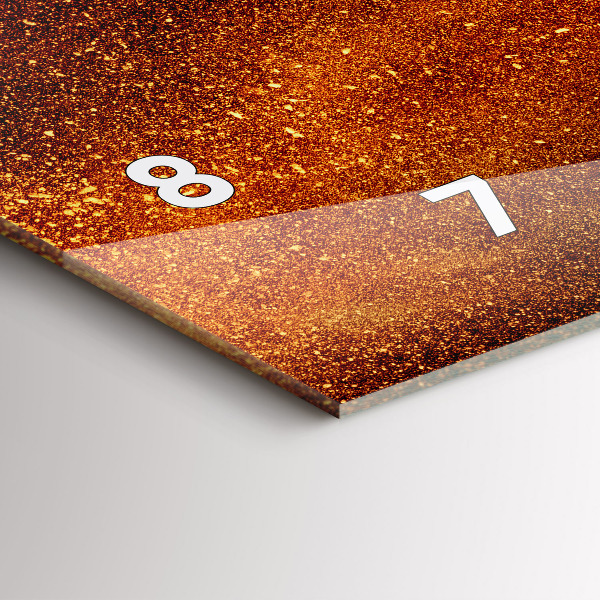 Horizontální skleněné hodiny na stěnu Chilli papričky