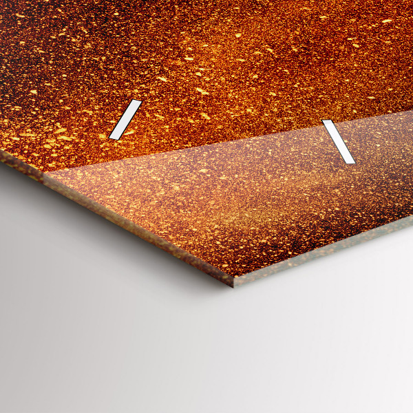 Horizontální skleněné hodiny na stěnu Chilli papričky