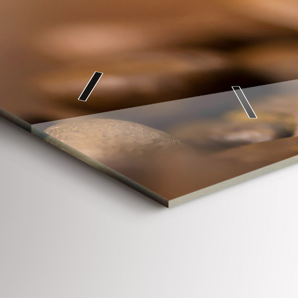 Horizontální skleněné hodiny na stěnu Abstraktní barvy