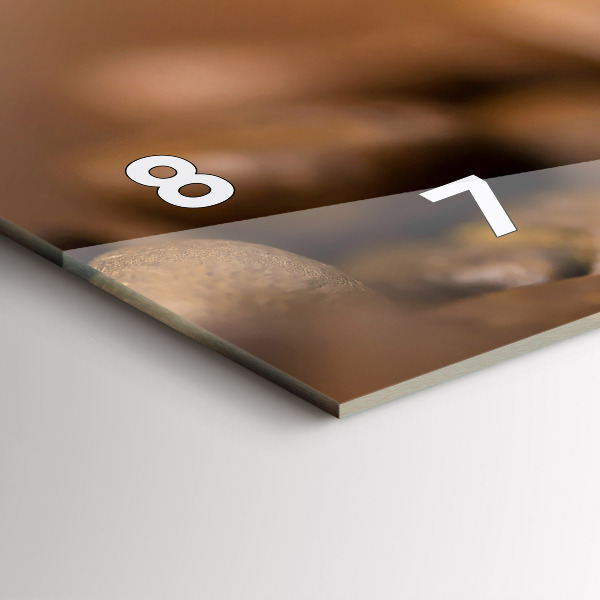 Horizontální skleněné hodiny na stěnu Abstraktní barvy