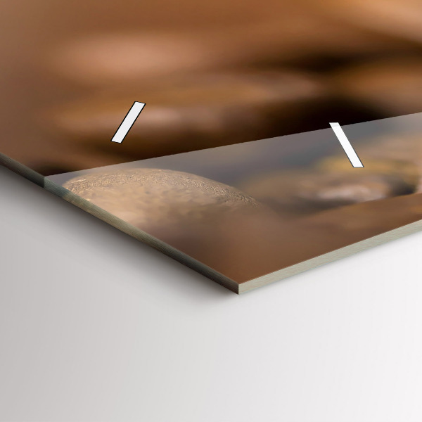 Horizontální skleněné hodiny na stěnu Abstraktní barvy