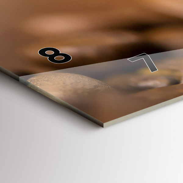 Horizontální skleněné hodiny na stěnu Abstraktní barvy