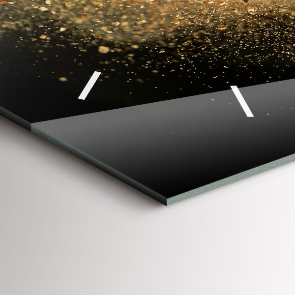 Horizontální skleněné hodiny na stěnu Rozsypané koření