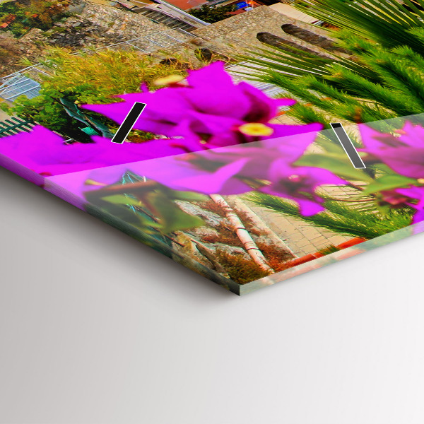 Horizontální hodiny na skle Pobřeží Cinque Terre