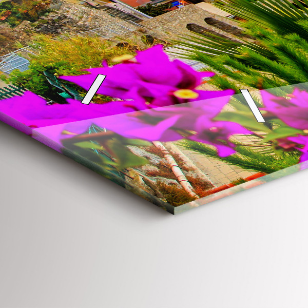 Horizontální hodiny na skle Pobřeží Cinque Terre