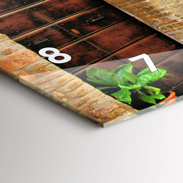 Horizontální hodiny na skle Malebná ulice